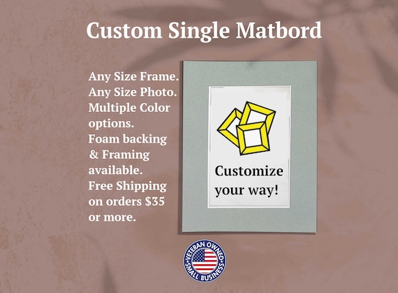 Single Mat | Custom Size Matting for Frame | Mat for Frame | Frame Mat-board