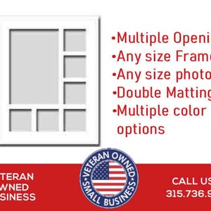 Multiple Opening Double Mat | Custom Size Matting for Frame | Custom double mat | Mat for Frame | Frame Matboard | Multiple Cut Out Mat