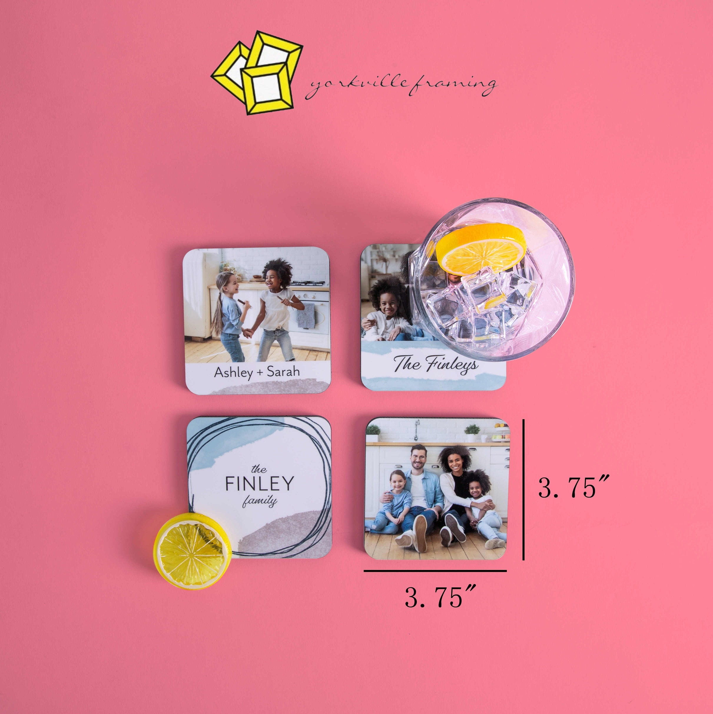 Personalized Coasters Photo Coaster Bar Coaster Wedding Etsy