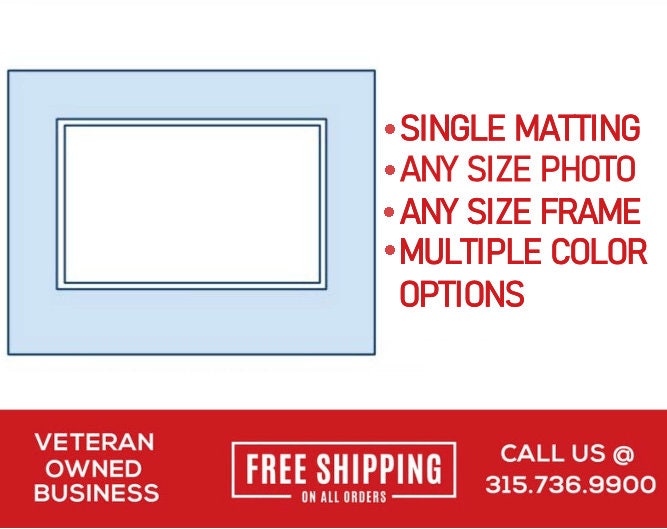 Single Mat Custom Size Matting for Frame Mat for Frame Etsy