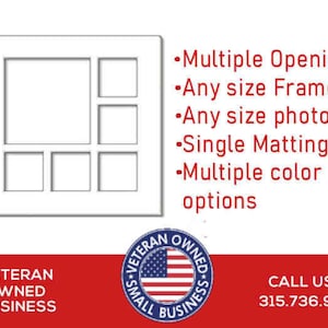 Multiple Opening Square Mat | Single Mat | Custom Size Matting for Frame | Mat for Frame | Frame Mat-board | Multiple Cut Out Mat