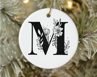 Monogram Ornament | Initial Ornament | Christmas Ornament Personalized | Family Ornament | Christmas Ornament 2021