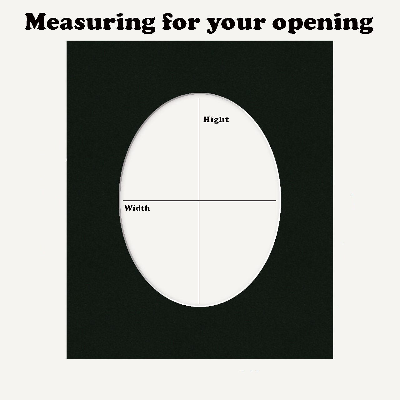 Round Matboard Opening Double Mat Custom Size Matting for Etsy