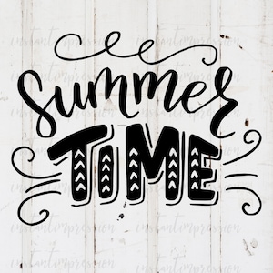 Summer Time Quote Wording- DYE Sublimation PNG, SVG