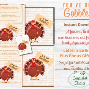 You've Been Gobbled Thanksgiving Printable, I've Been Gobbled Thanksgiving Printable, Thanksgiving Printable, Thanksgiving Instant Download