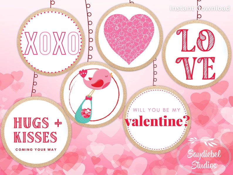 Will You Be My Valentine Printable Bundle Valentine's Etsy