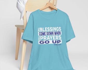 Christian Blessings-uniseks T-shirt, shirt religieus gebed, christelijke kleding, inspirerend T-shirt, op geloof gebaseerde kleding