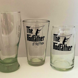 Beer Mug, The Rodfather Beer Glass, Fathers Day Gift, Funny Gift, Beer Glass for Dad, Birthday Gift, Beer Lover Gift, Beer Mug, Personalized