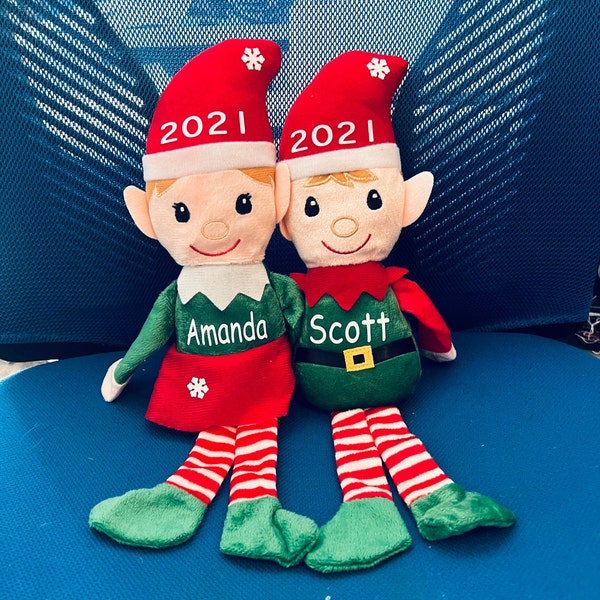 Personalized Elves, Stocking Stuffers, Gifts for Kids, Christmas Plush, Stuffed Animal, Present, Stocking, Christmas, Holiday Gift