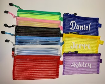 Personalized Bag Pencil Pouch Custom Pencil Pouch Kids Pencil Case School supplies Pencil holders Personalized pencil pouch