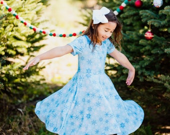 snowflake dress baby girl