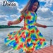 Pink Balloon Hearts Twirly Dress main image 0