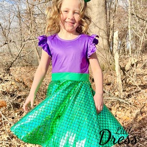 Purple Green Dress - Etsy