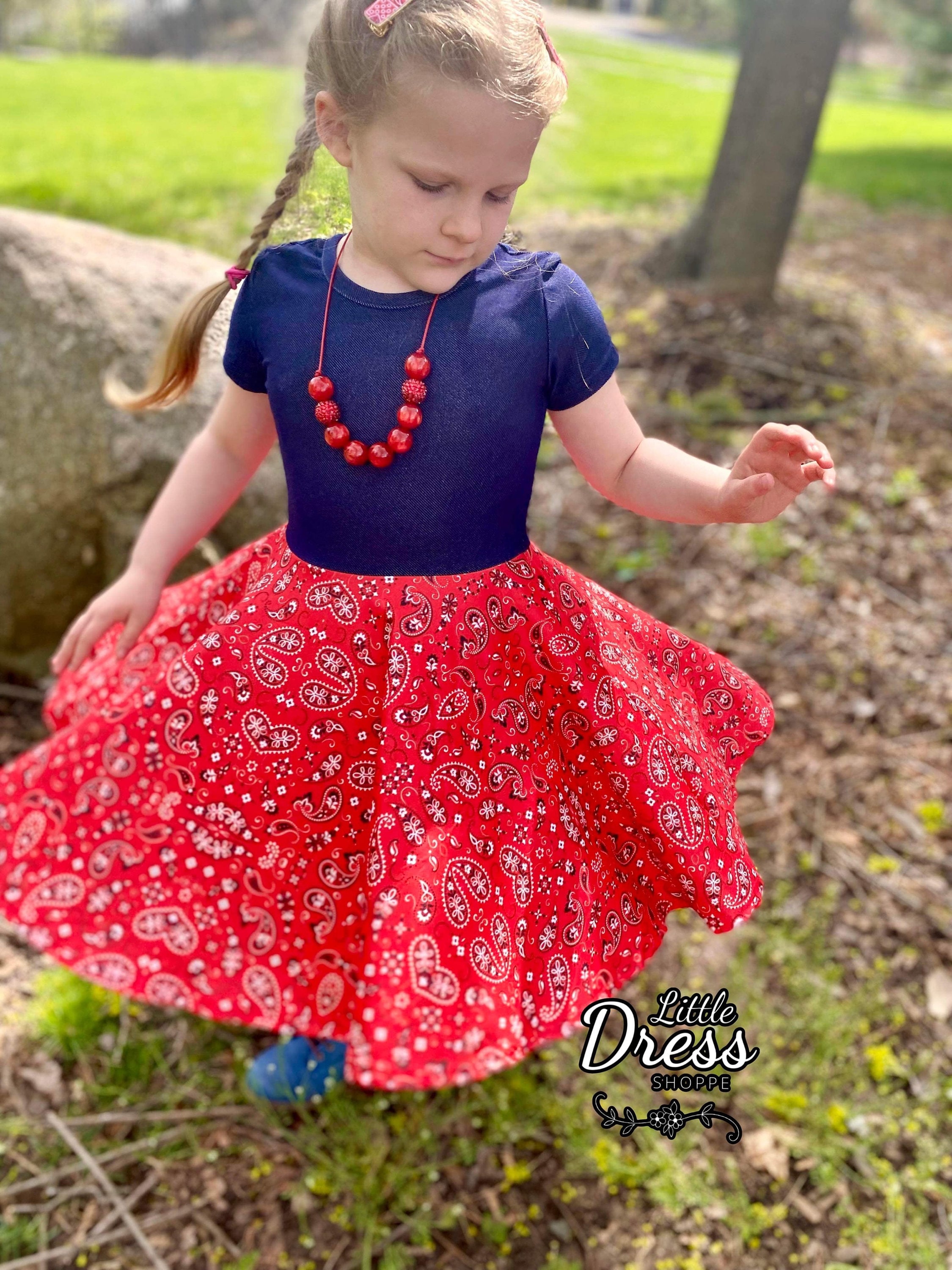 Red Paisley Dress Etsy