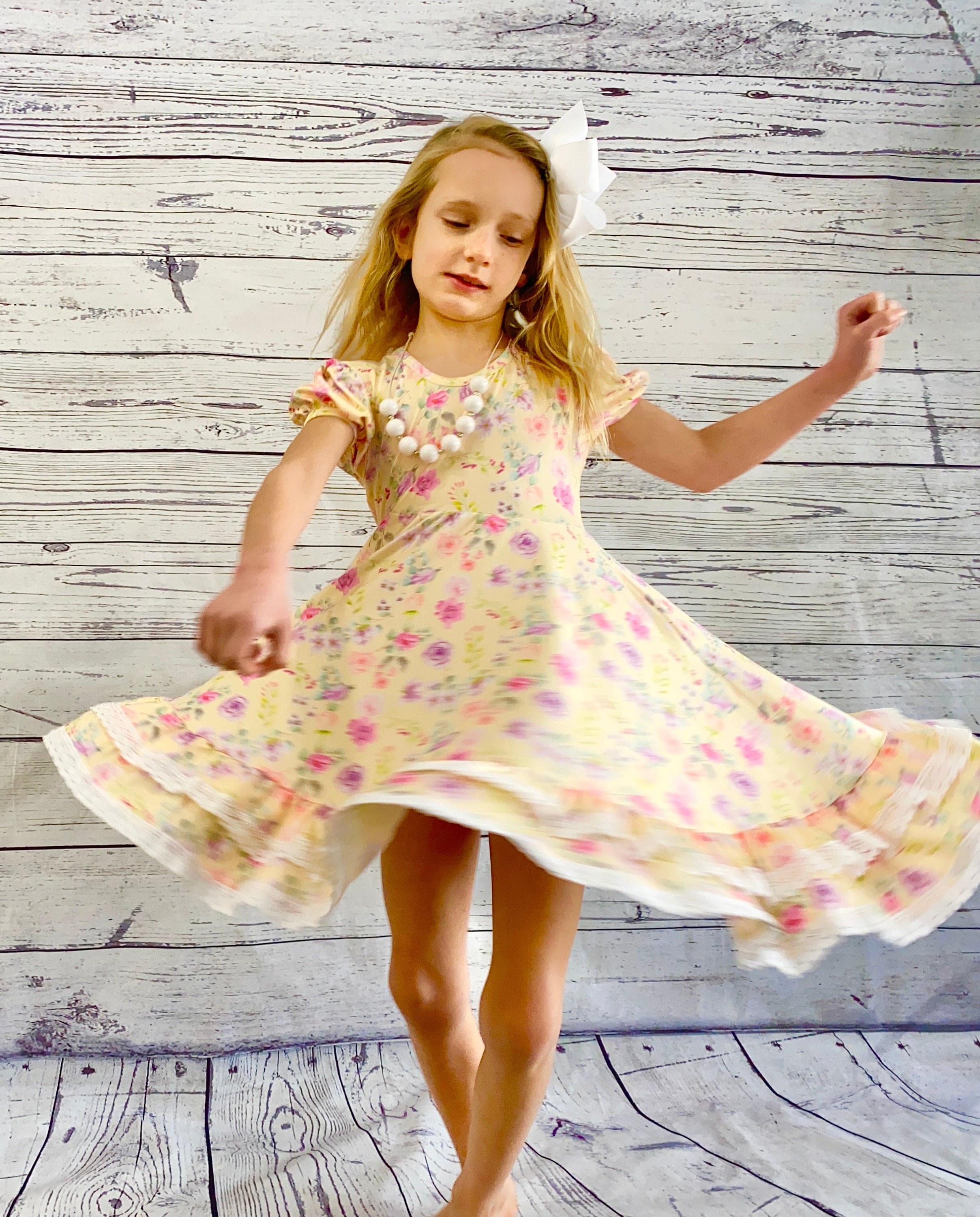  Rnyleeg Cute Skater Dress,Easter Dresses for Girl