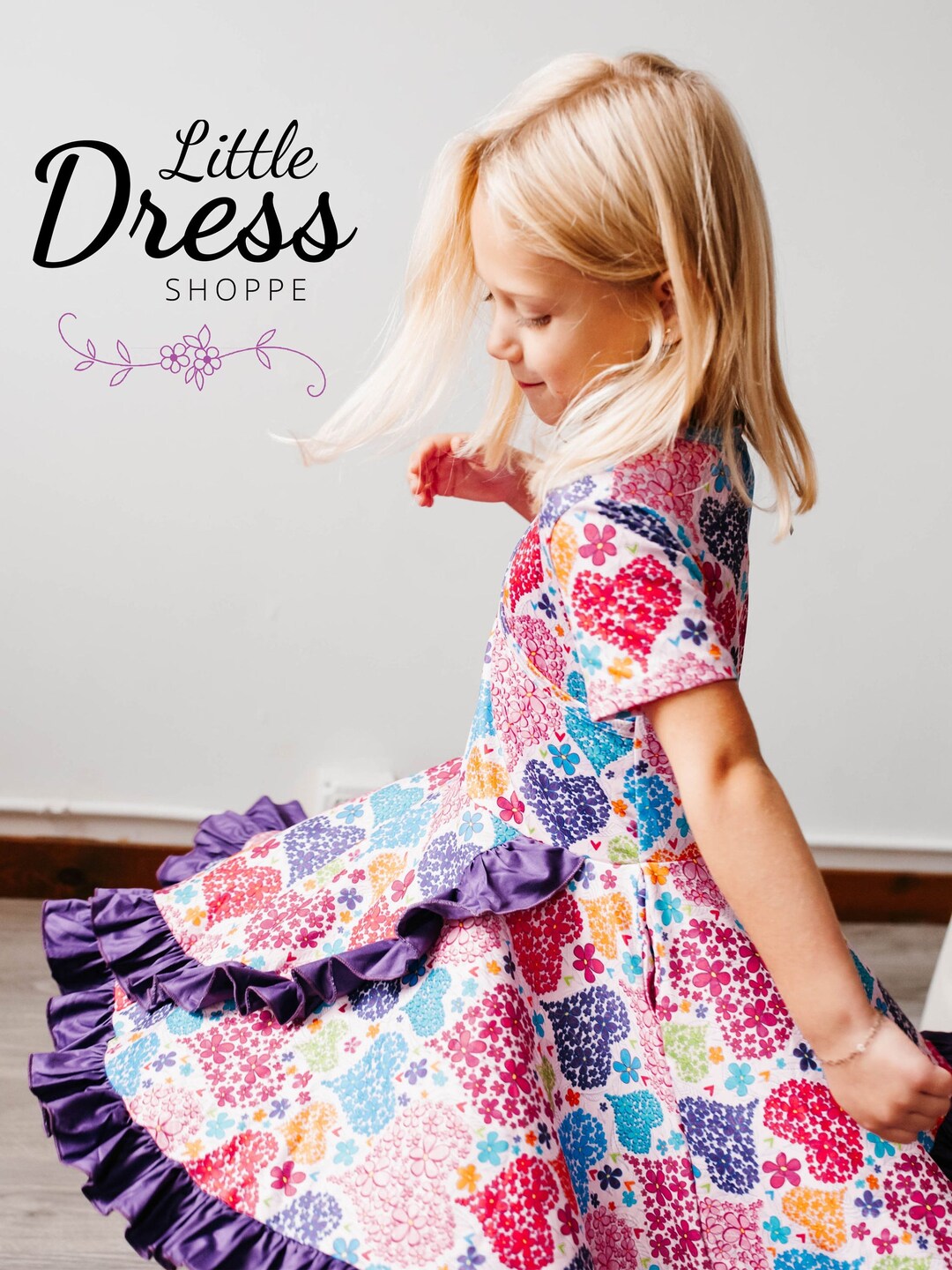 I Heart the USA S/S Pocket Twirl Dress main image 1