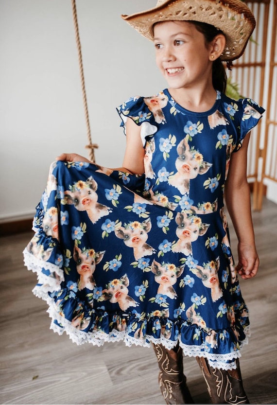 Cerdos y encaje Vestido giratorio granja niño pequeño - Etsy México Cerdos y encaje Vestido giratorio granja niño pequeño - Etsy México