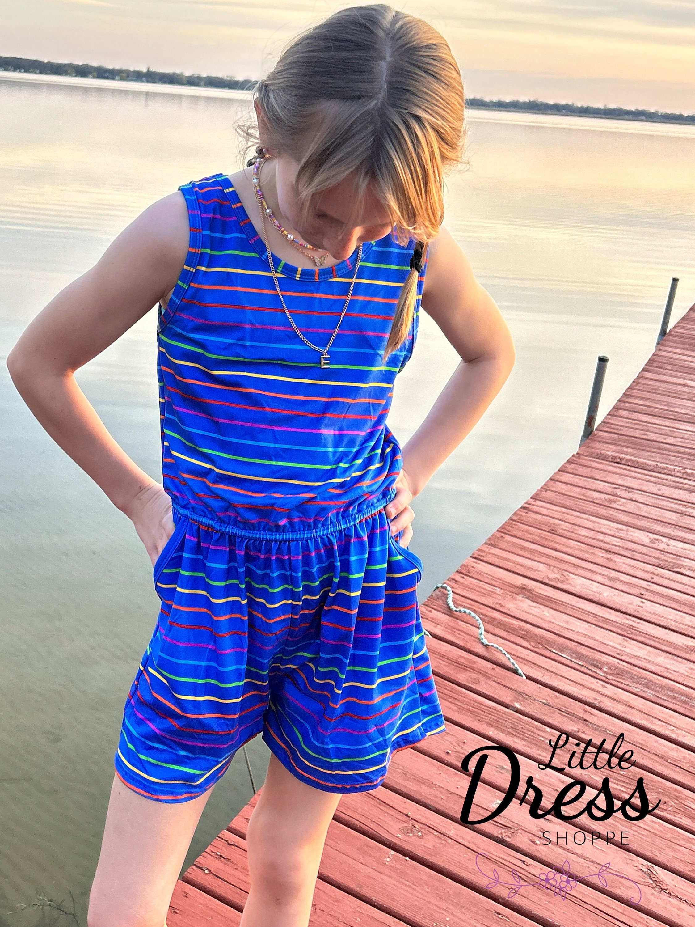 Chemisier Préppy Rose Et Bleu Pour Fille - Taille 2 Ans - Design élégant Neuf Avec étiquette