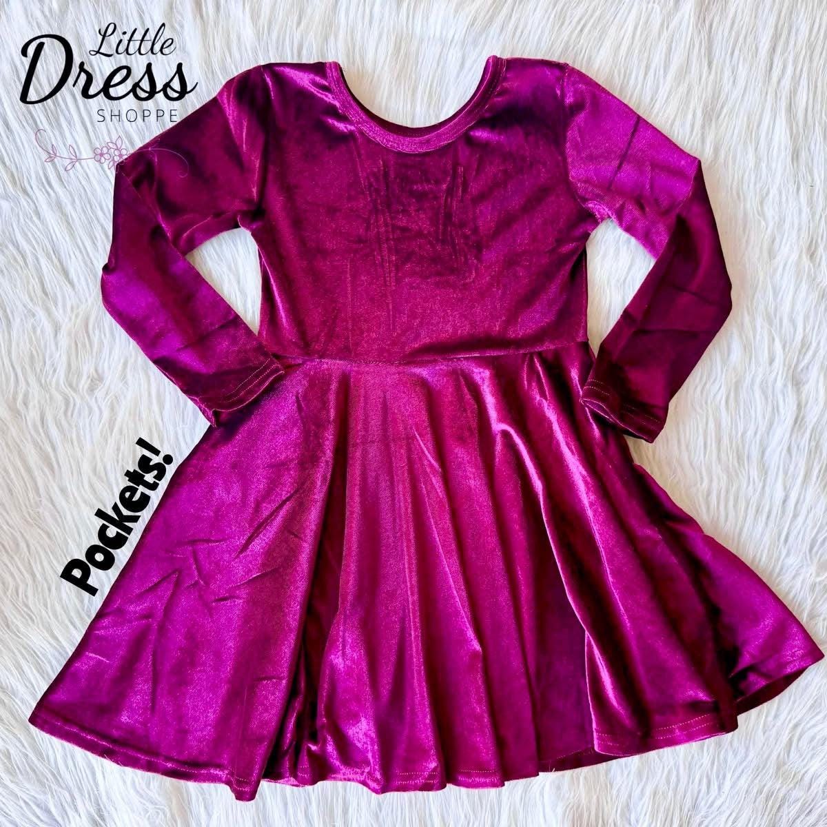Pink Velvet Dress - Etsy