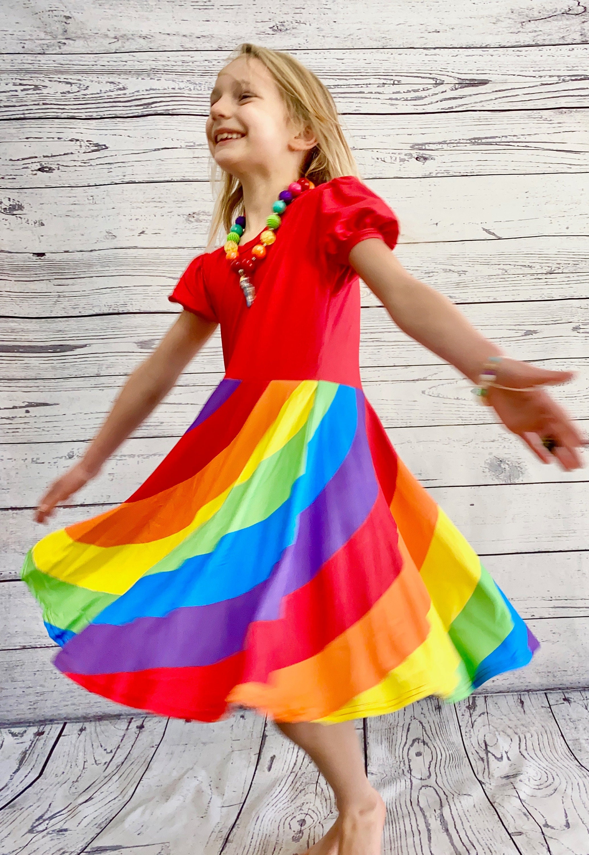 rainbow dress