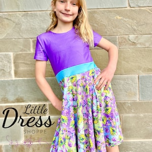Purple twirl dress