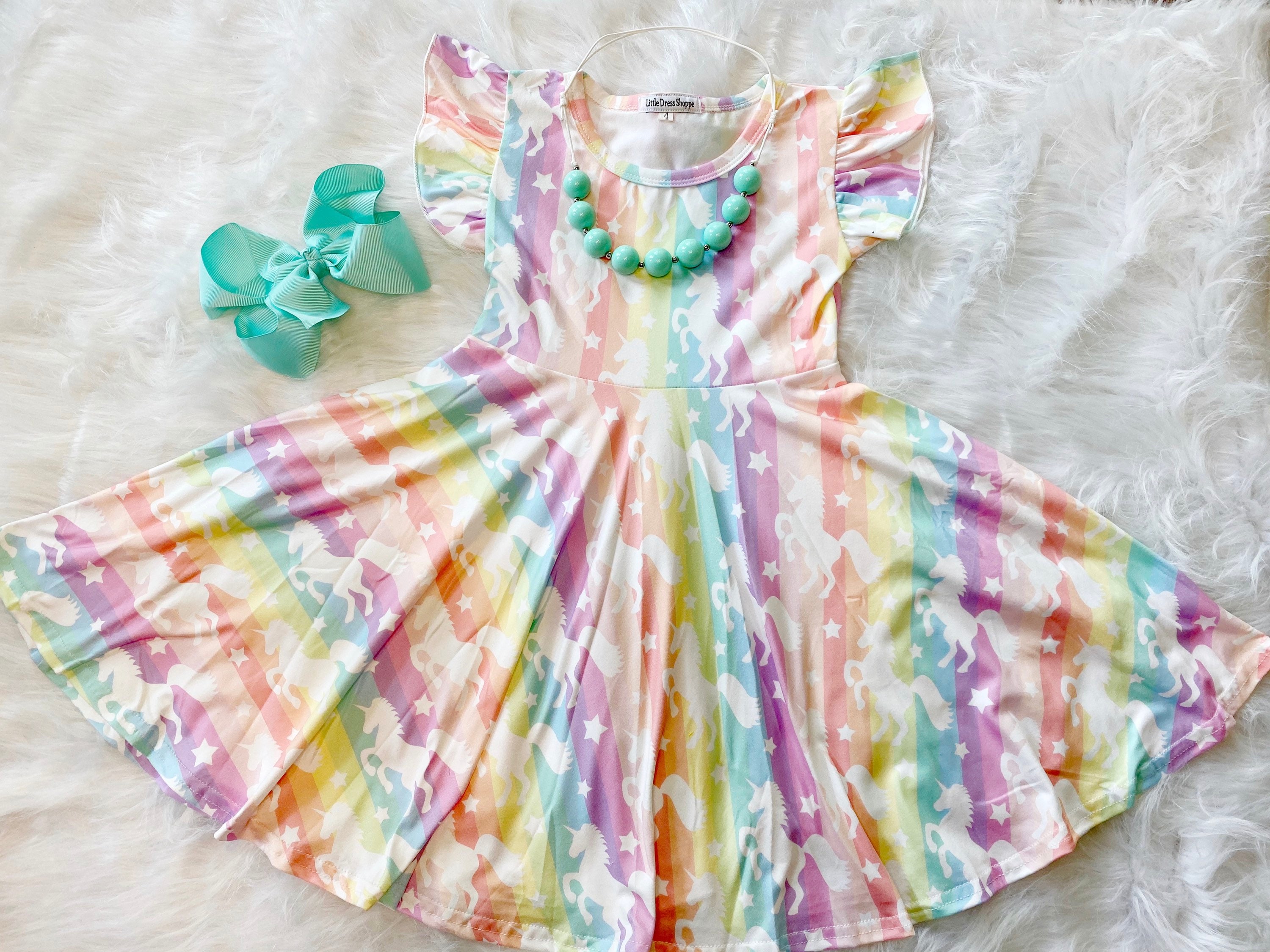 pastel unicorn dress