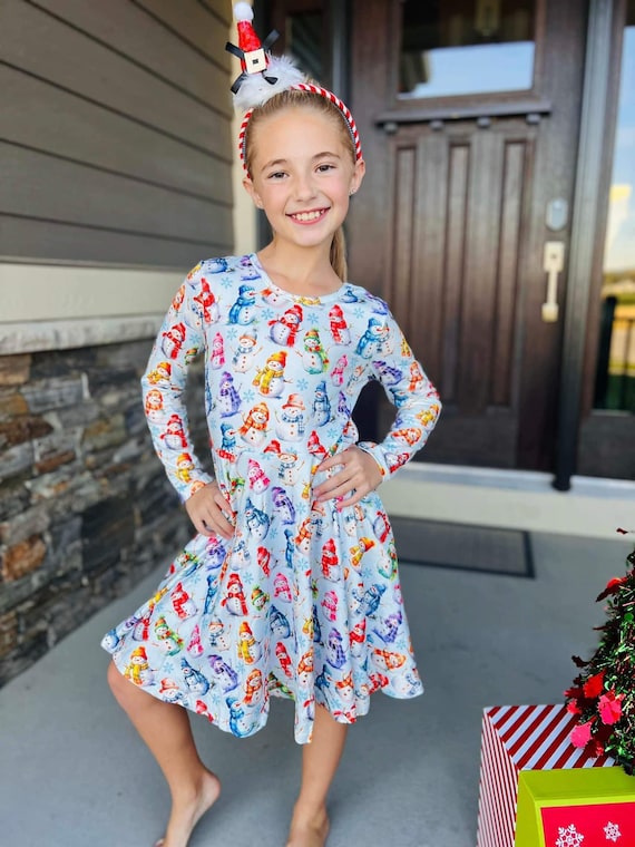 festive winter dress Holiday Party Looks For Christmas, New Year's Eve And Beyond girls dancing dresses Winter Wonderland Puff Sleeve Twirl