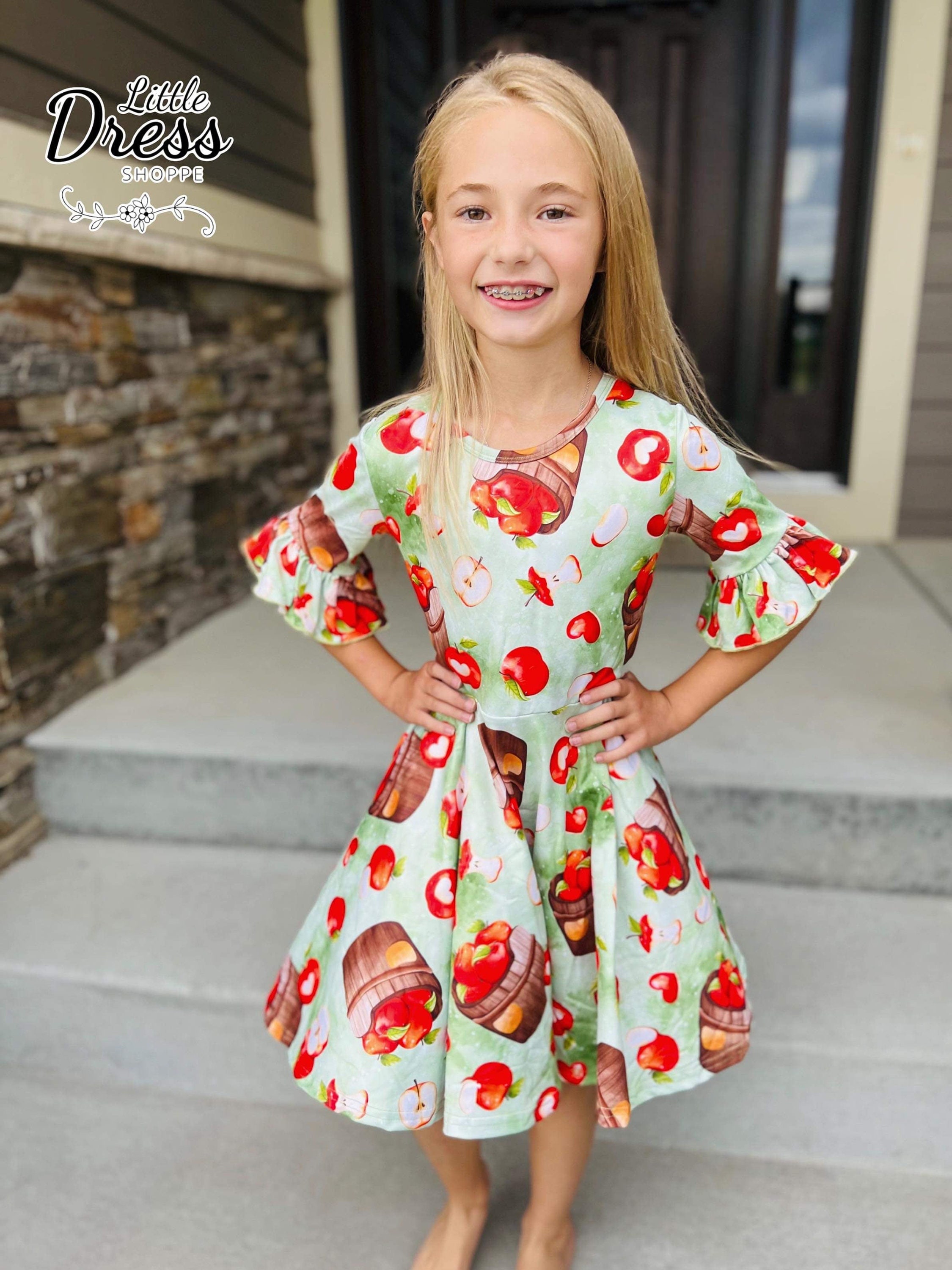 white christmas dresses Apple Cider Mini Dress Green main image 1