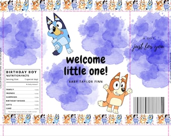Bluey customizable chip bag