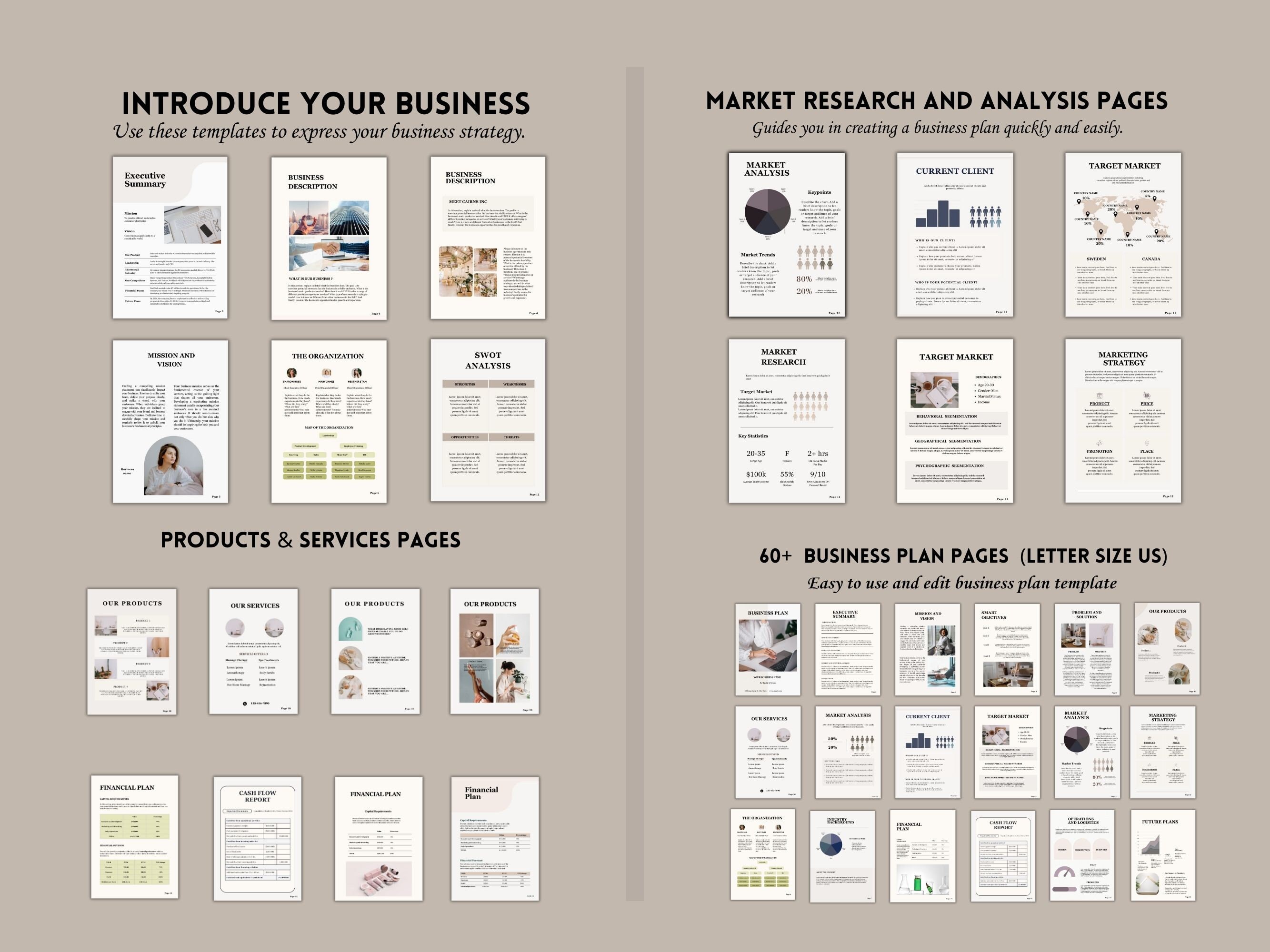 Small Business Plan Template, Business Plan Presentation Template ...
