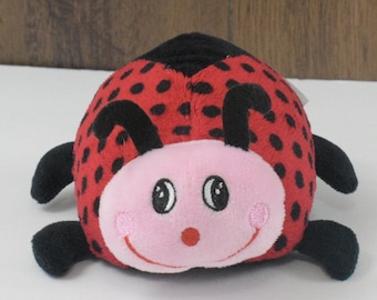 ToyMax Ladybug Soft Red & Black Ladybug Stuffed Animal Plush