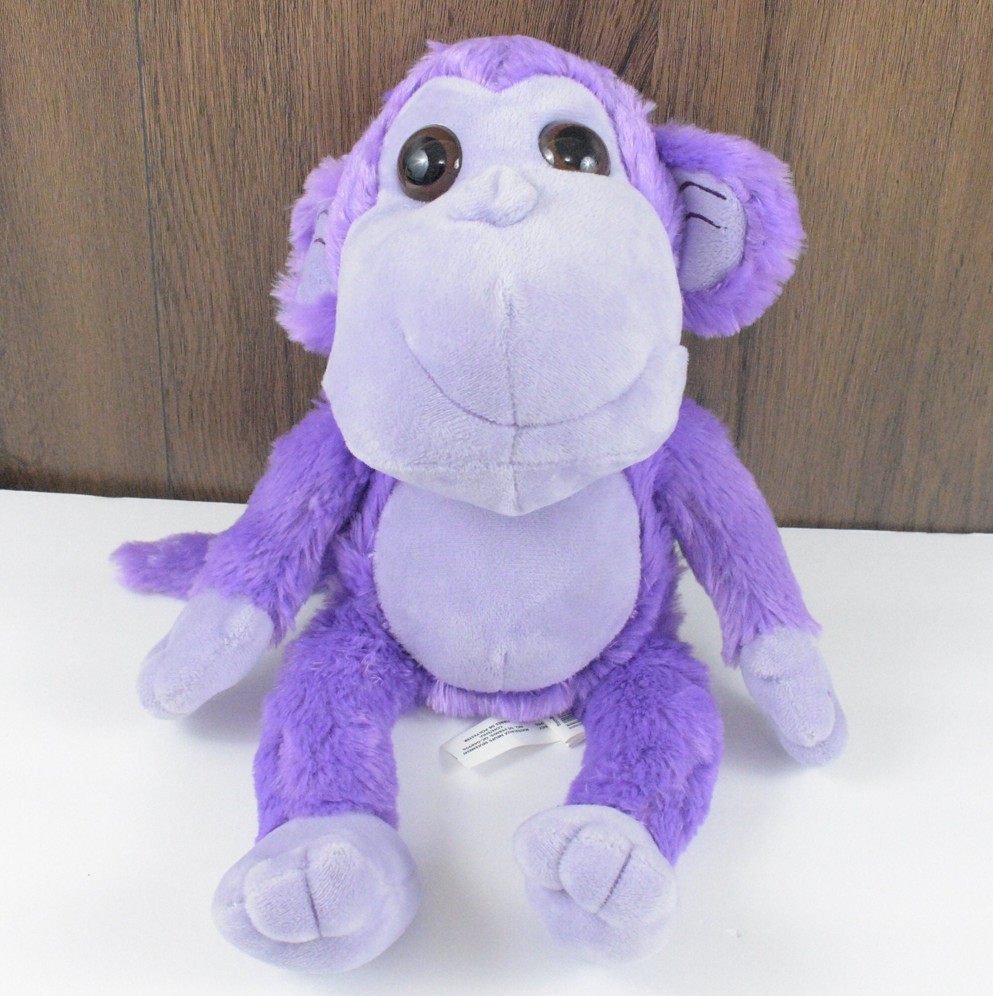 Purple Lavender Monkey Toy Plush Stuffed Animal Etsy