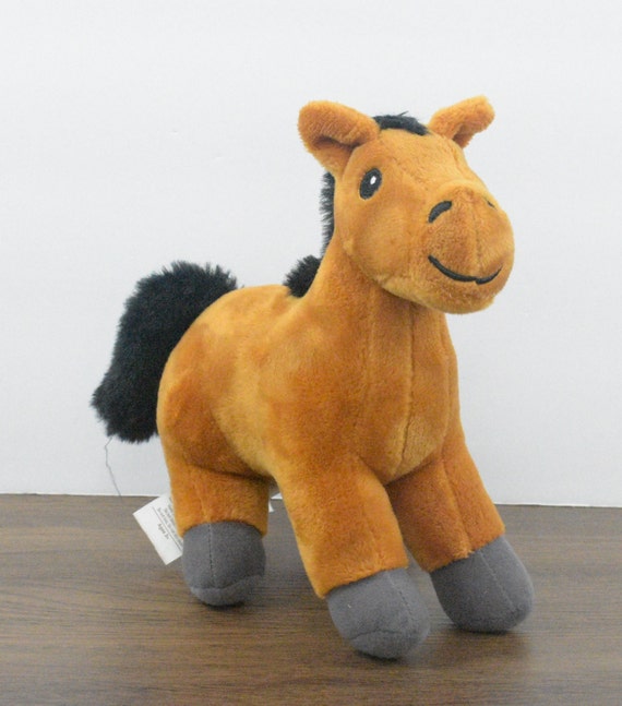 Doug Melissa Brown Horse Pony Stuffed Plush Animal Toy Etsy
