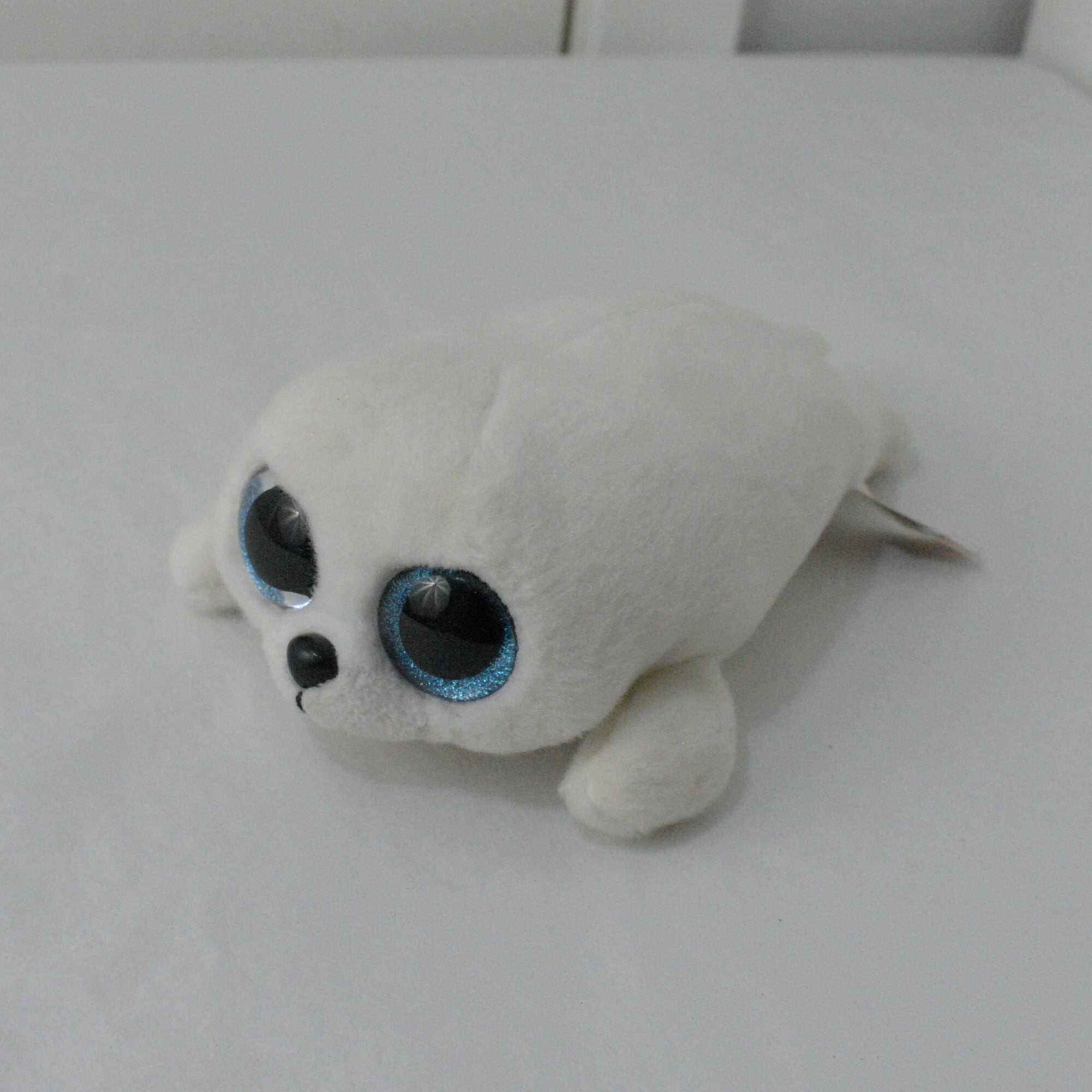 TY Beanie Boos icy White Seal glitter Eyes Small 6 Plush Etsy