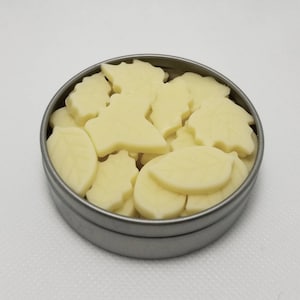 Tiny Organic Mango Butter Lotion Bar Bits, Single Use Size, Solid Lotion, Choice of Scents, Zero Waste, Non-Greasy, No Mess, Lasts for Hours