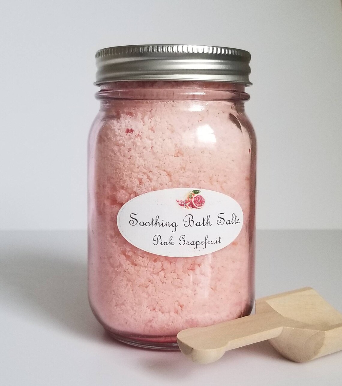Bath Salts All Natural Pink Grapefruit Bath Salts Kosher Made With