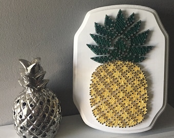 Pineapple String Art: Geometric Wall Decor