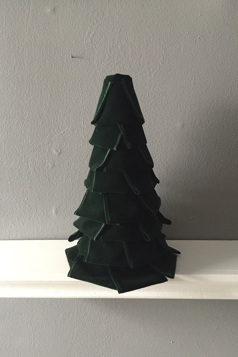 Ribbon Trees Christmas Decor Christmas Tree Decor Table Top Etsy