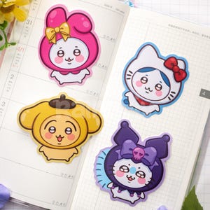 Chiikawa Friends Vinyl Stickers | Kawaii Anime Sticker | Mascot Japanese Character
