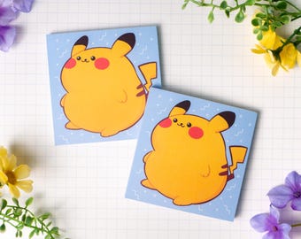 Poke Friends Pikachu Notizblock | 50 Blatt | Briefpapier Notizblock | Electric Type Notizblock