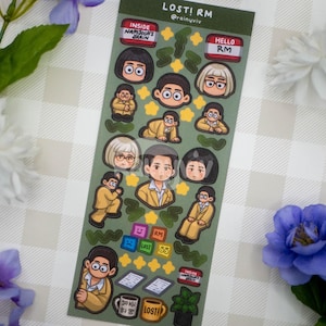 BTS LOST RM Sticker Sheet, Namjoon Right Place Wrong Person Deco Vinyl Stickers