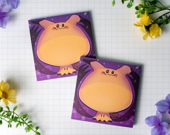 Poke Friends Mimic Memo Pad | 50 sheets | Stationery notepad | PKMN Ghost Type Note Pad