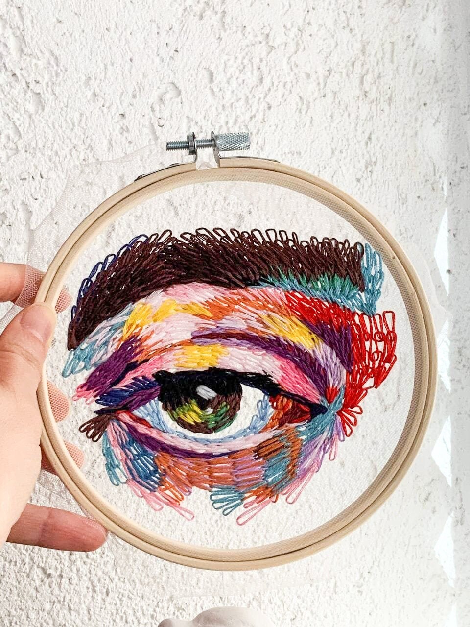 Eye Hand Embroidery Home decor Etsy