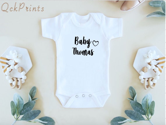 baby clothes with name