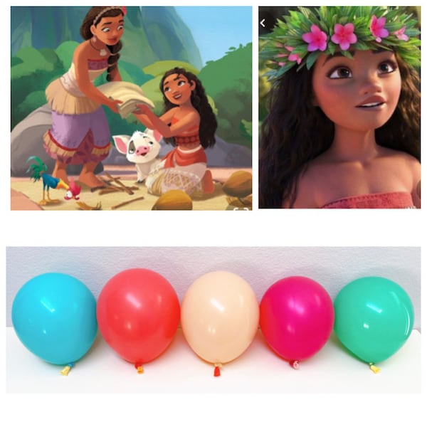 Balloon Garland * Island Theme Birthday Balloon * Teal, Coral, Peach, Fuchsia, Green * DIY Balloon Arch Kit *