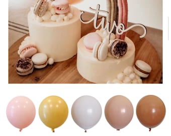 Balloon Arch * Double Stuffed Balloons * Pastel Balloon Garland * neutral rainbow * boho rainbow garland