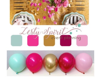 Balloon Arch * Double Stuffed Balloons * Hot Pink Balloon Garland * DIY Balloon Arch Kit *
