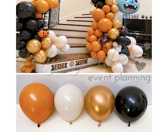 Balloon Arch * Double Stuffed Balloons * warm Balloon Garland * neutral Balloons * boho garland