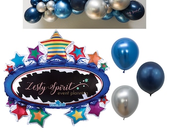 Helium Foil Balloon * Star Marquee * Black Board * Celebration Balloon * 31"x28" Foil Balloon Decoration for Parties