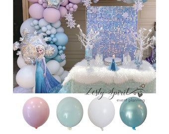 Balloon Arch * Double Stuffed Balloons * Pastel Balloon Garland * DIY Balloon Arch Kit * Frozen Birthday